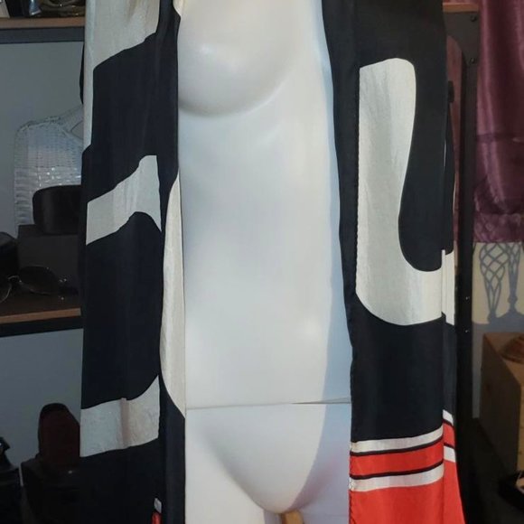 Echo rare vintage silk scarf / foulard vintage soie - Picture 3 of 6